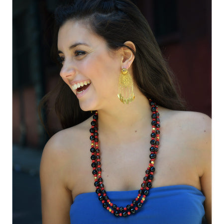 18k Gold filled beaded necklace