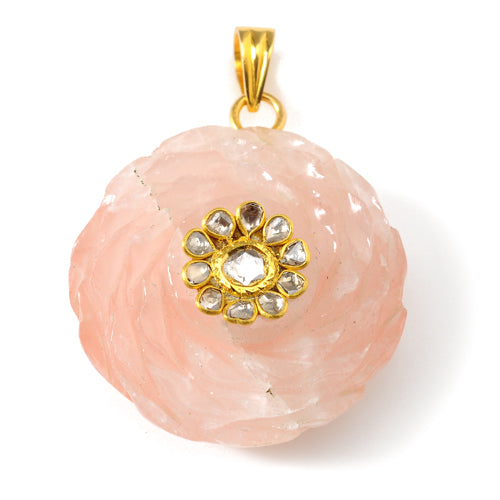 Rose Quartz Gurhal Pendant