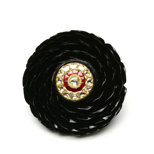 Ruby Ebony Nonia Pendant/Brooch