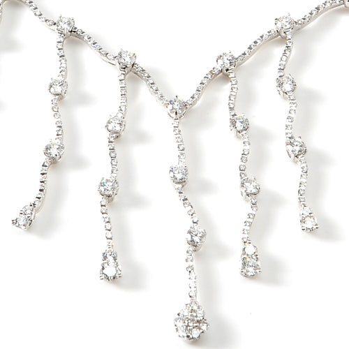 18k White Gold Diamond Necklace